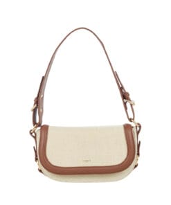 Ulrika Design Handväska med axelrem -Canvas Brun