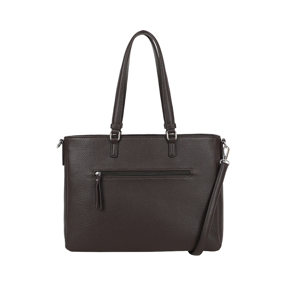 Ulrika Design – Business – väska i för laptop 14″ - Mörkbrun - Bild 4