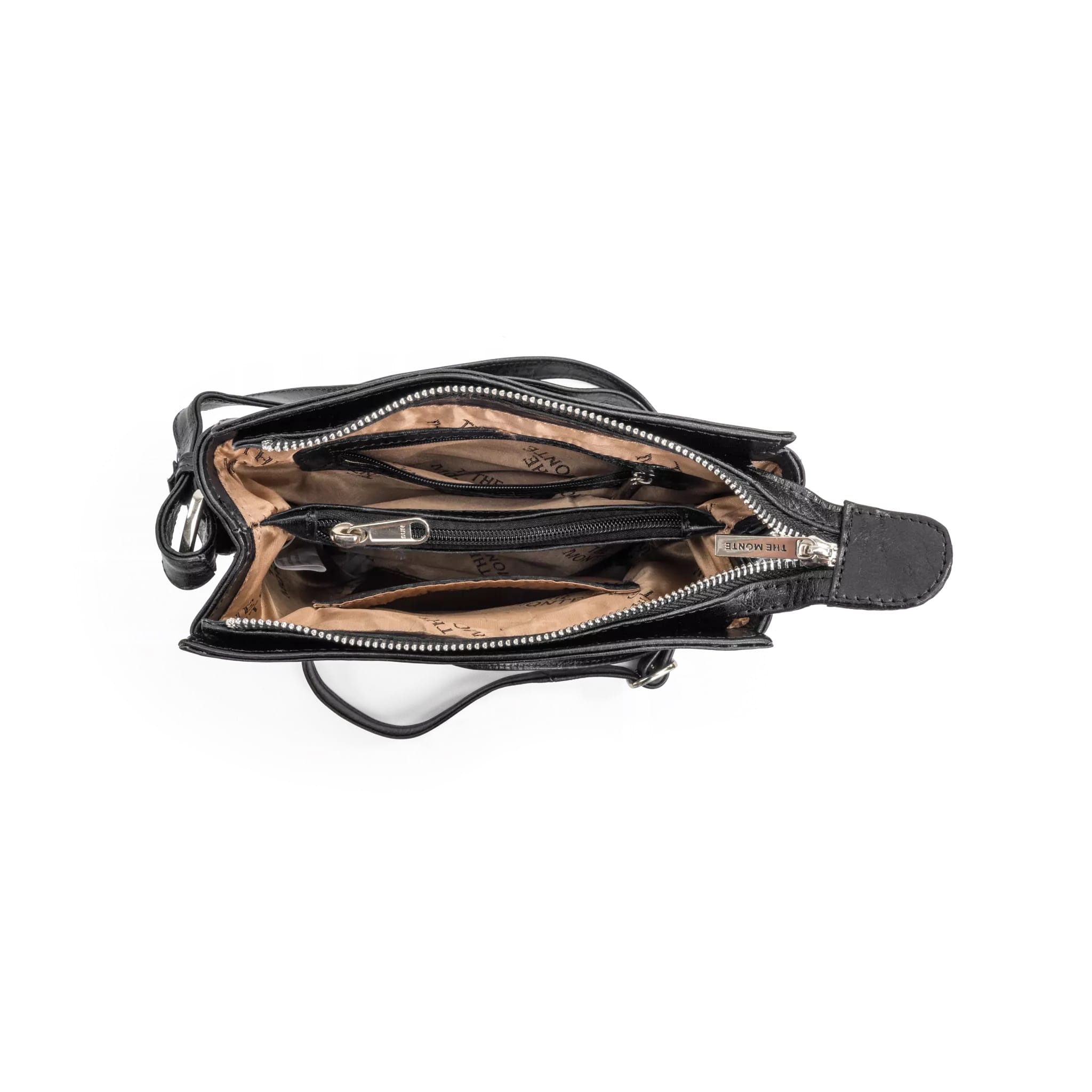 The Monte Axelremsväska i skinn-Svart - Bild 3