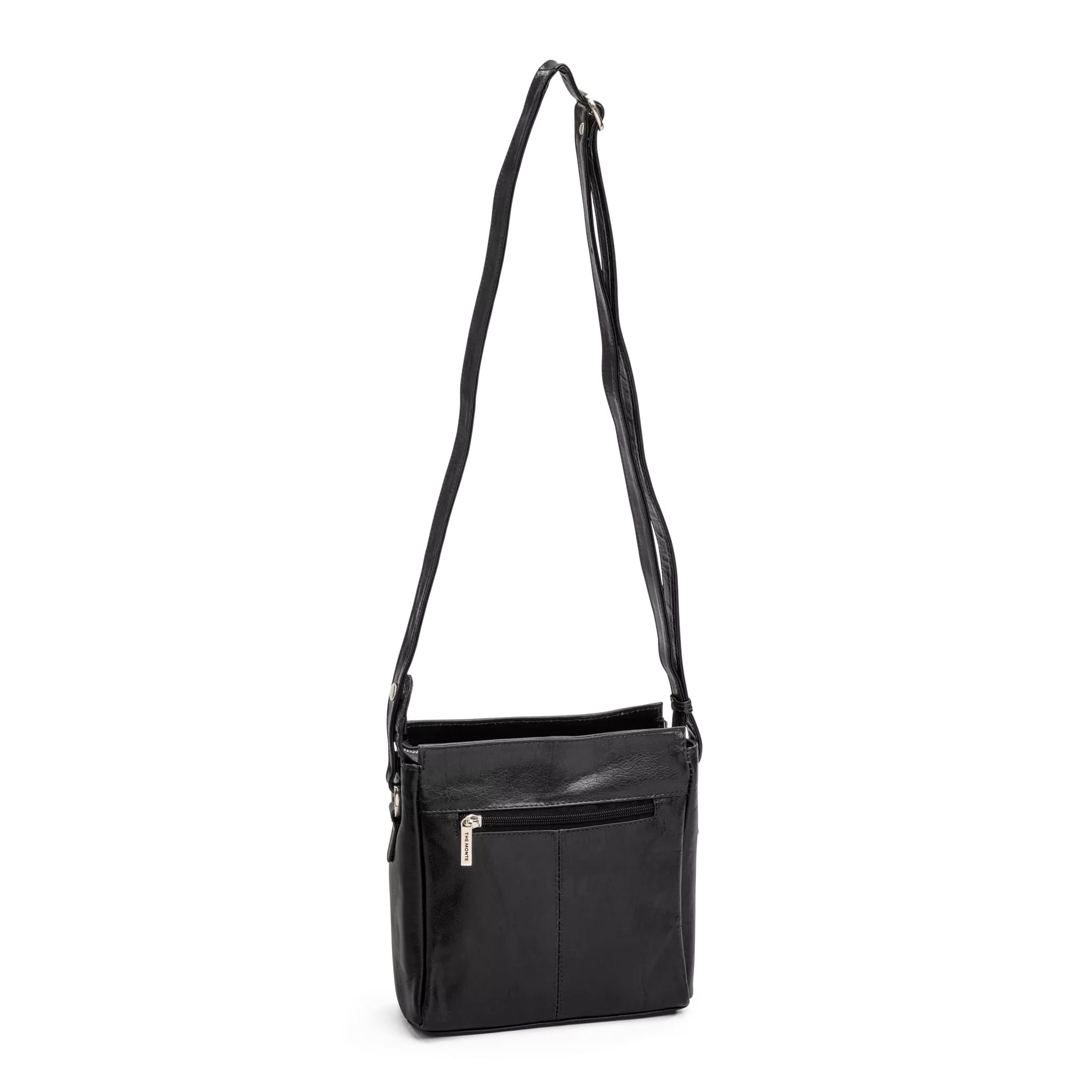 The Monte Axelremsväska i skinn-Svart - Bild 2