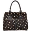 Modalu Pippa , Stars Mix, liten, läder, grip, handväska, Svart