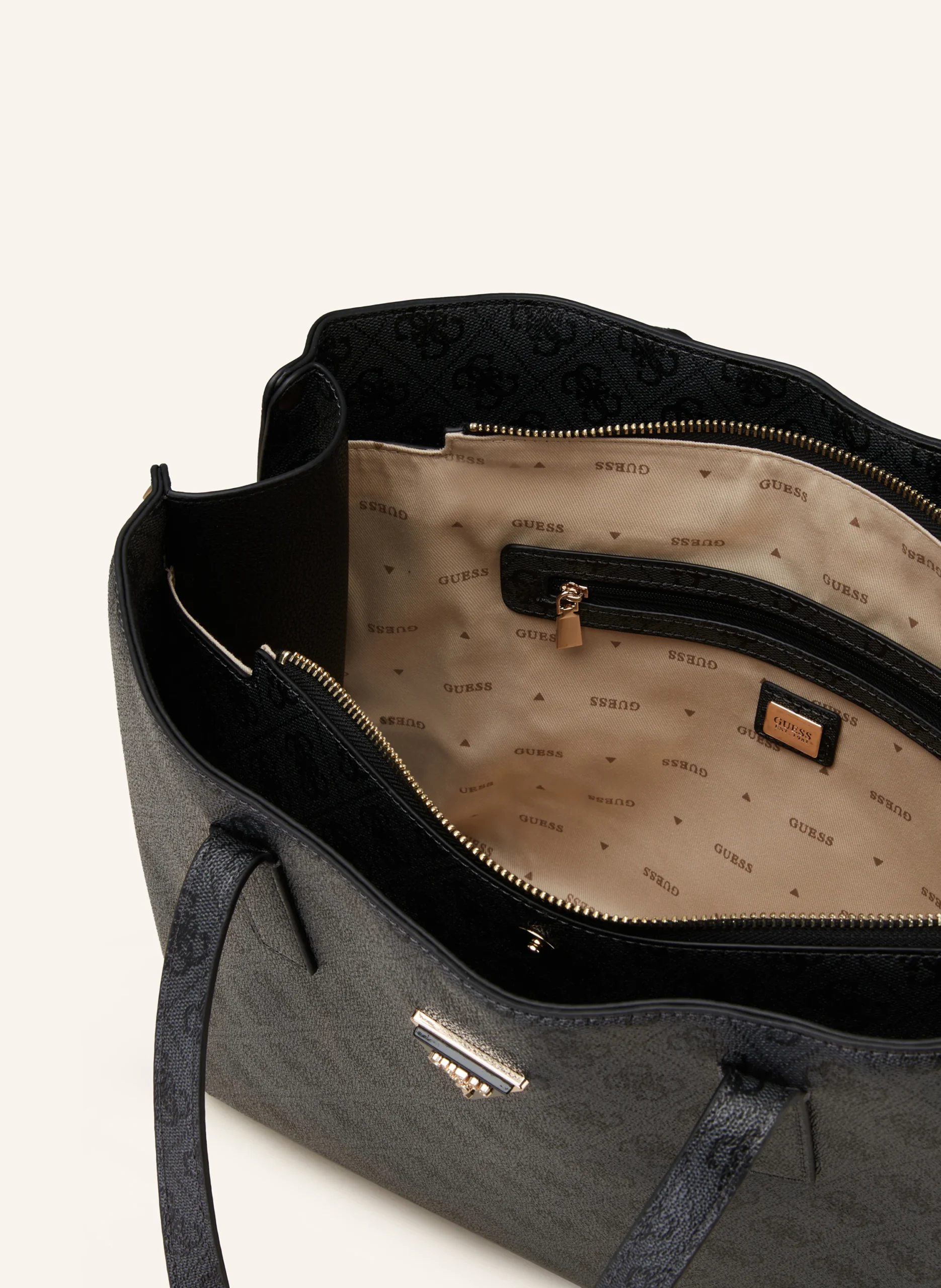 Guess MERIDIAN II GIRLFRIEND TOTE-Svart - Bild 3