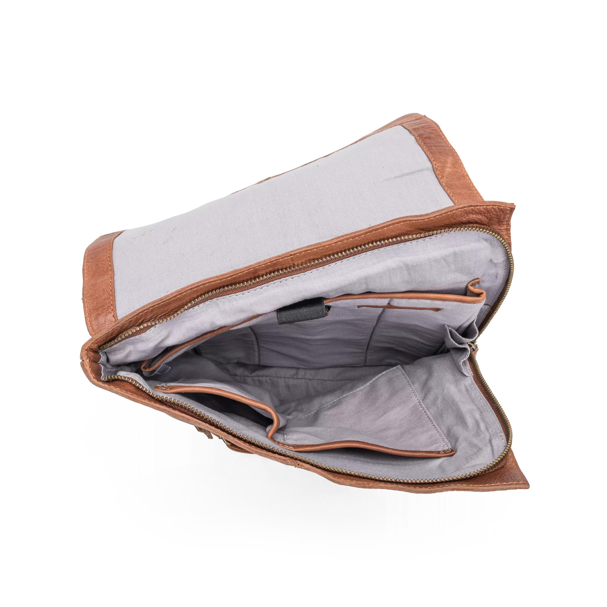 House of Nordic Datorryggsäck 11" i skinn-Brun - Bild 3