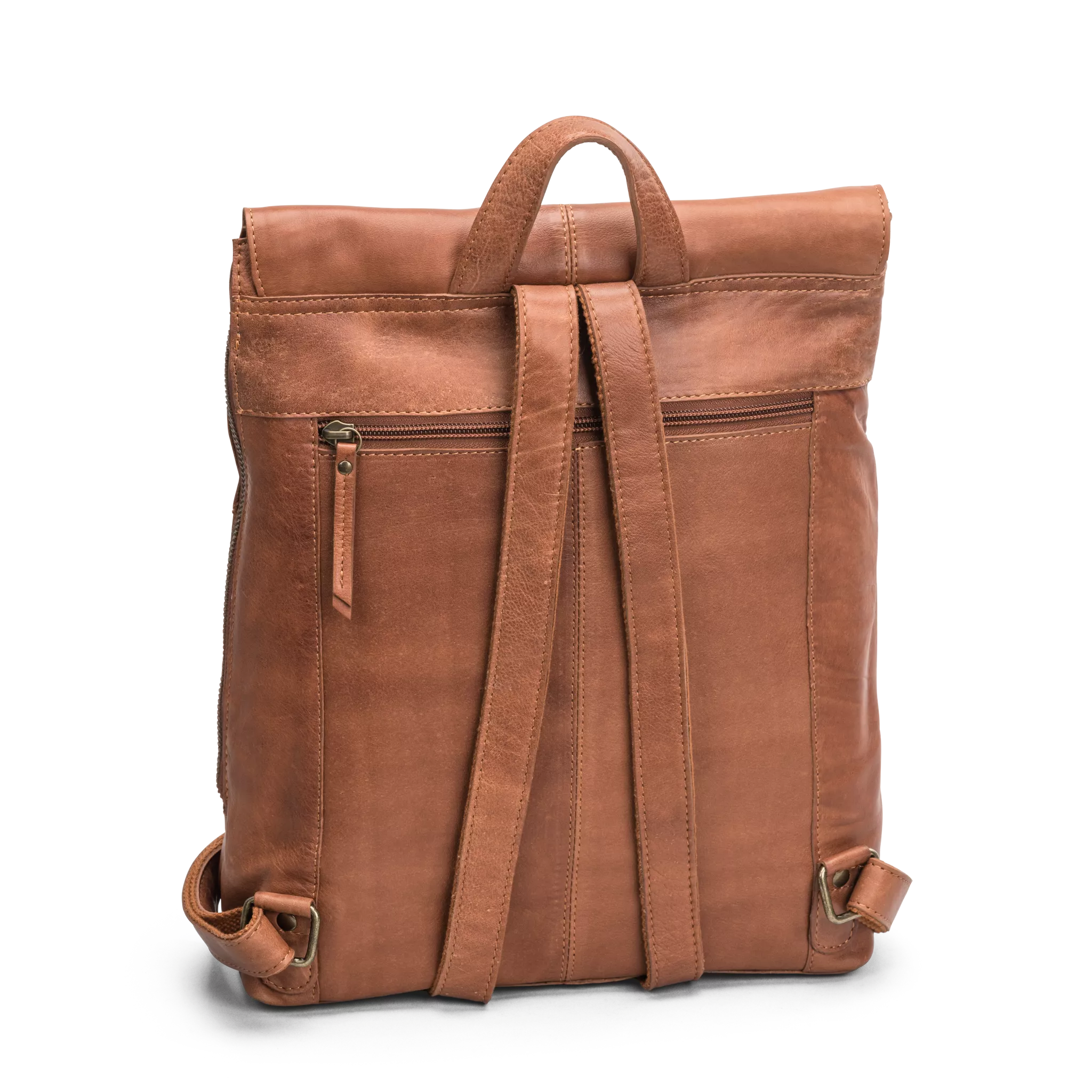 House of Nordic Datorryggsäck 11" i skinn-Brun - Bild 2