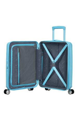 American Tourister Soundbox 55cm Kabinväska Expanderbar-Pastel Blue - Bild 3