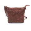 dinaväskor-Luca Ferri Axelremsväska i skinn flätat -5-7469-brandy