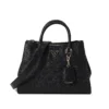 Guess Handväska CRESIDIA SOCIETY SATCHEL - Svart