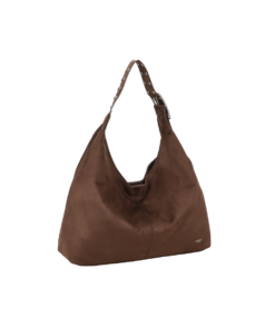 Ulrika Design Handväska Suede Mocka imitation - Brun