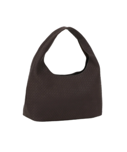 Ulrika Design Handväska Braid - Mörkbrun