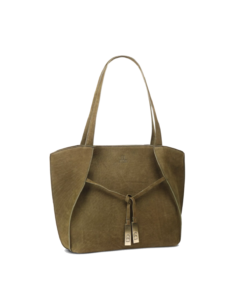 House of Nordic, Chic tote bag i skinn - Grön