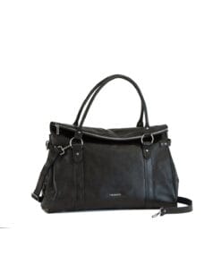 The Monte Weekendväska med axelrem, stor skin Svart