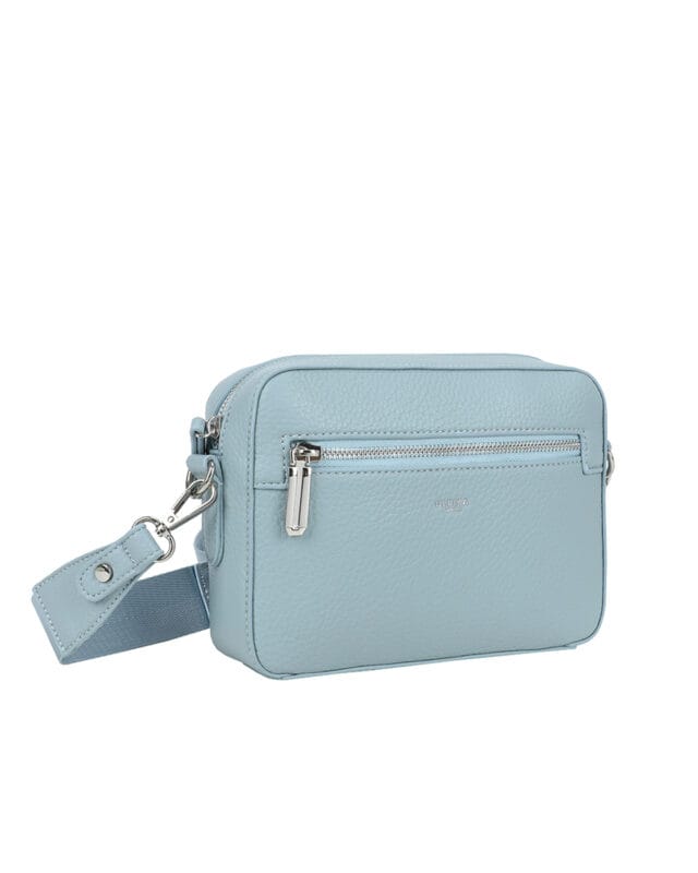 Ulrika Design –axelremväska-Bar Zipper-Lusblå