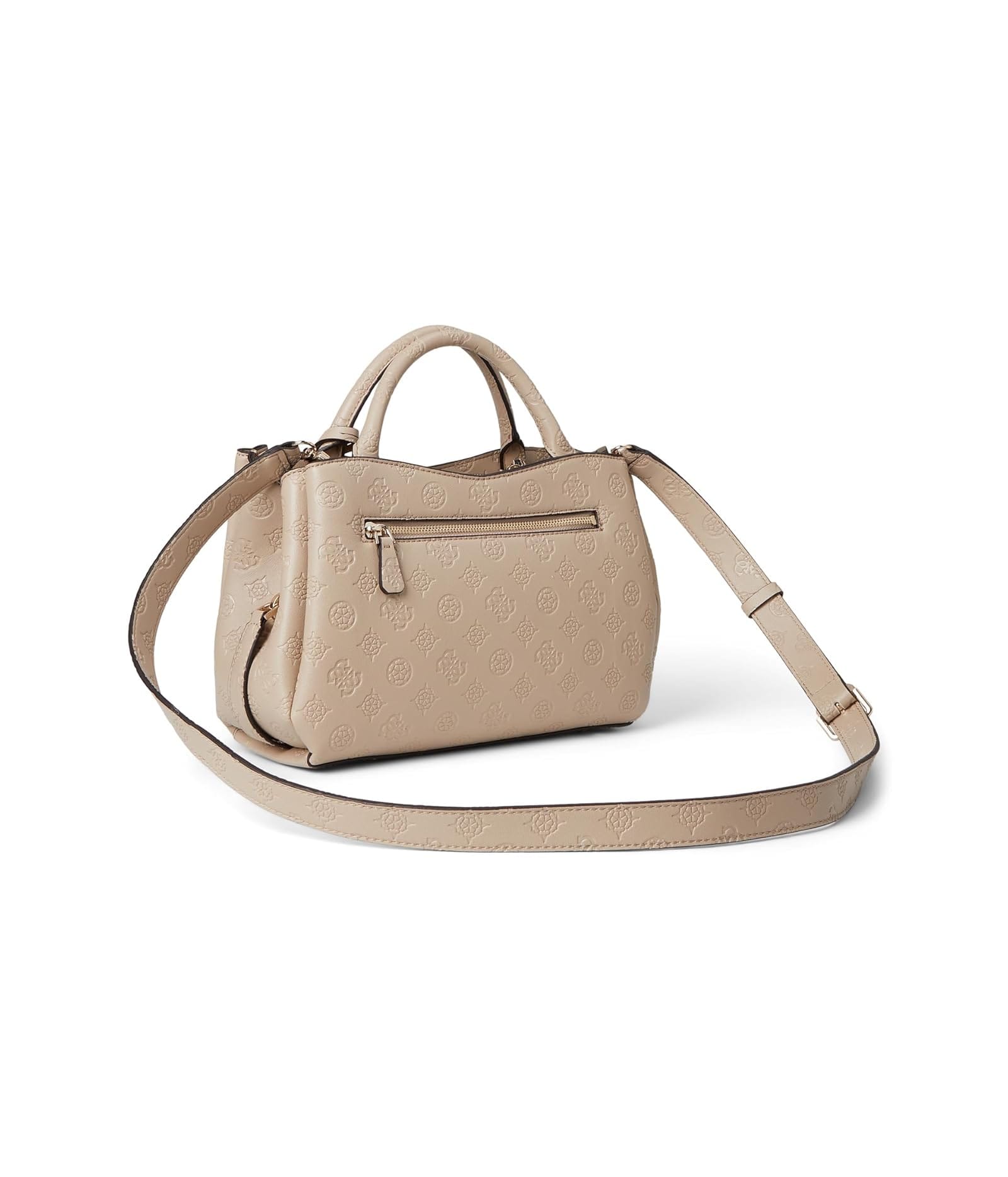 Guess Phoebe handväska med axelrem Girlfriend Satchel - Beige - Bild 6